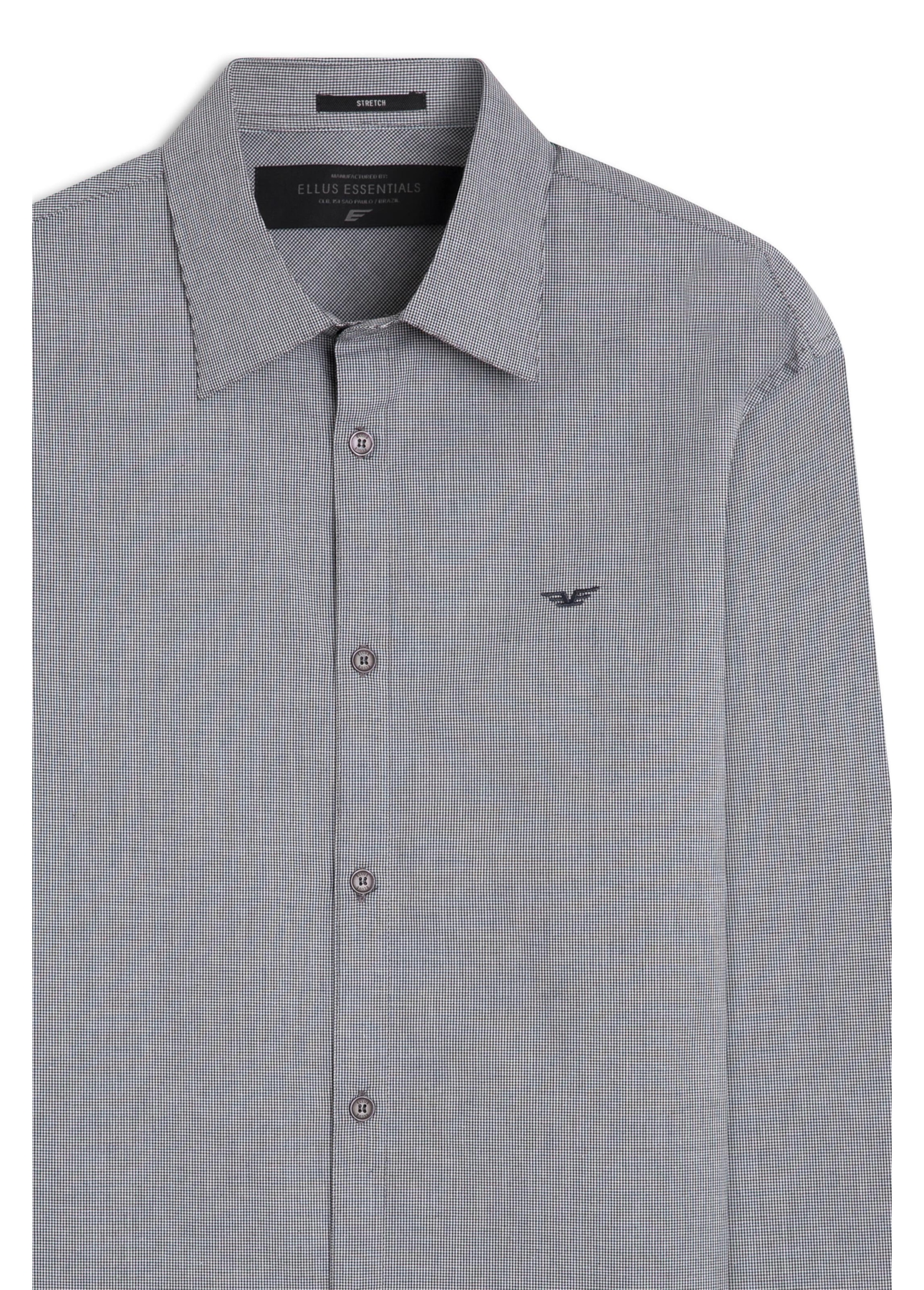 Camisa Slim Anatomic Cinza