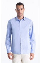 Camisa Slim Xangai Azul Seco