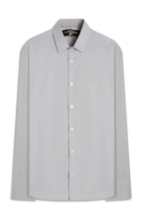 Camisa Slim Xangai Cinza Claro