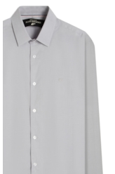 Camisa Slim Xangai Cinza Claro