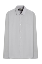 Camisa Slim Xangai Cinza Claro