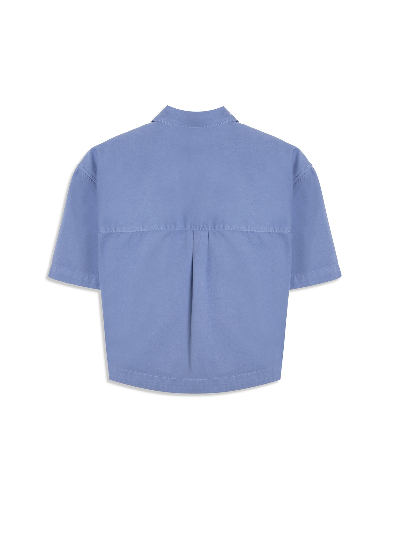 Camisa Soft Twill Boxy e Asa Azul Pervante