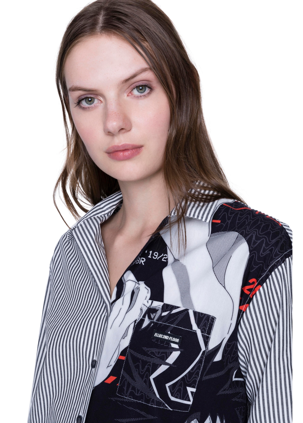 Camisa Stripes Scream 2nd Floor Preto