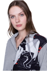Camisa Stripes Scream 2nd Floor Preto