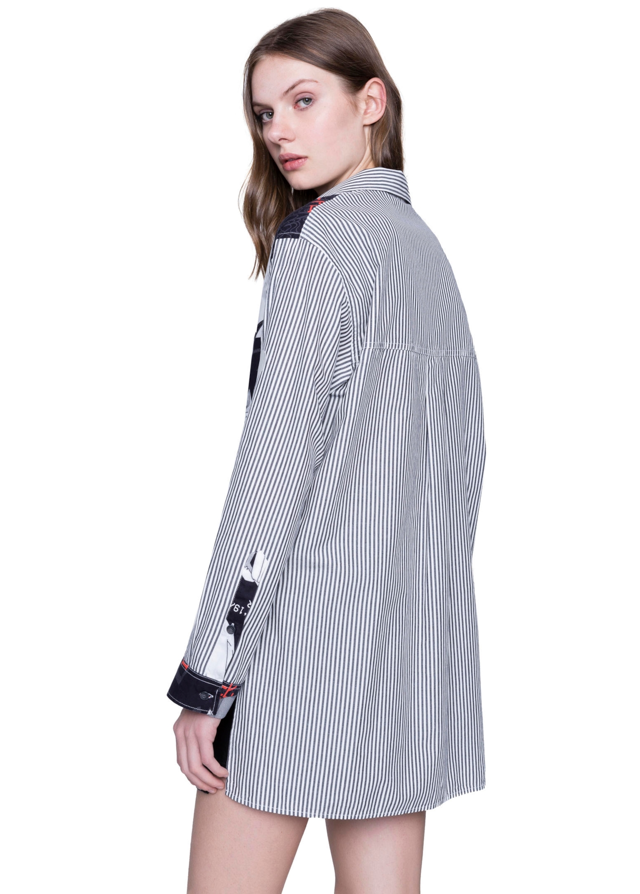 Camisa Stripes Scream 2nd Floor Preto