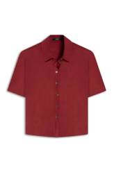 Camisa Suede Pettit Bordeaux