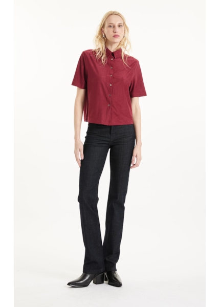 Camisa Suede Pettit Bordeaux