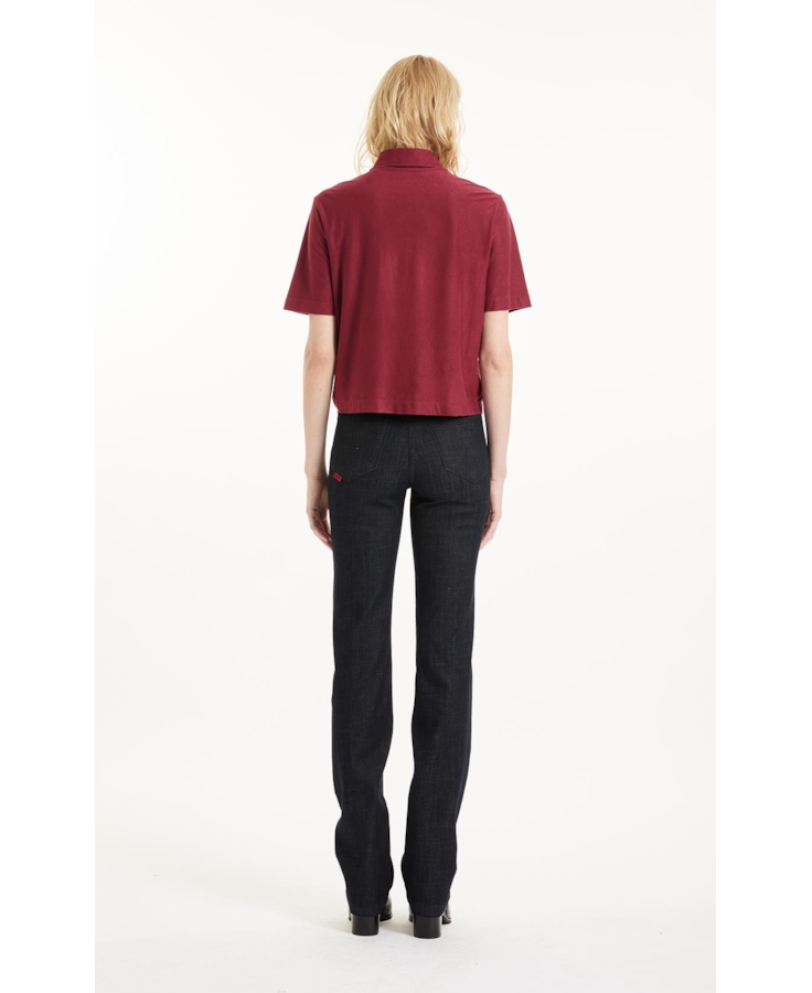 Camisa Suede Pettit Bordeaux