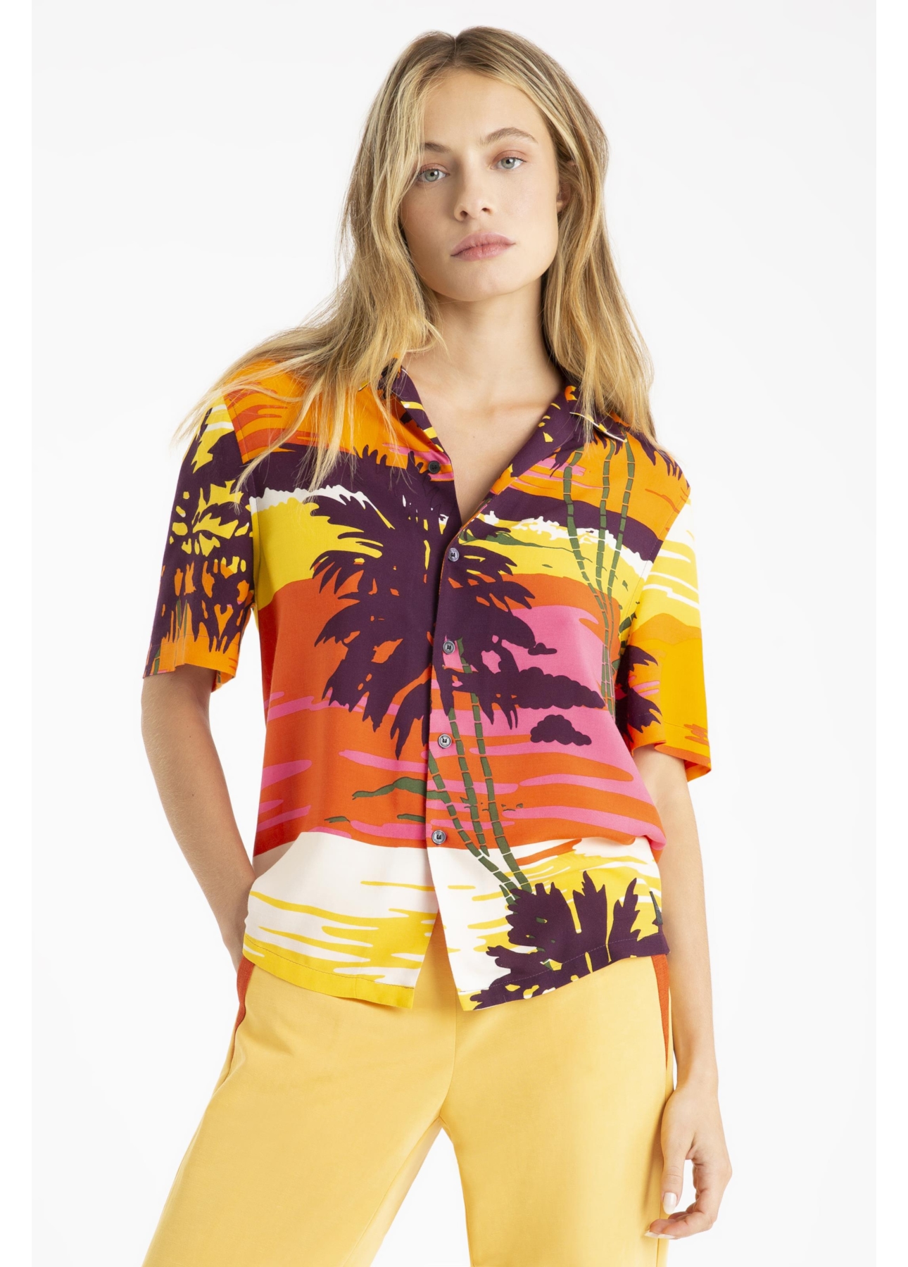 Camisa Sunset American Laranja