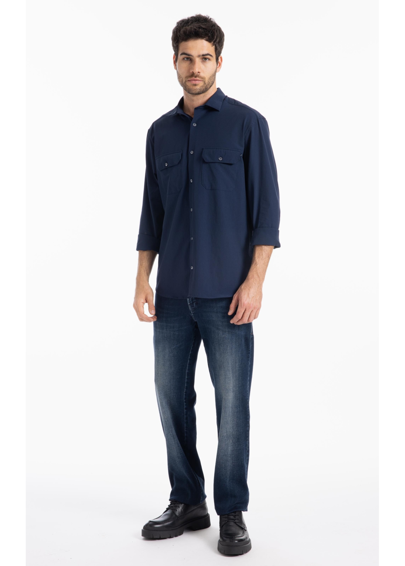 Camisa Tech Action Dark Navy