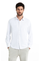 Camisa Tech Bambu Ld Slim Xangai Branco