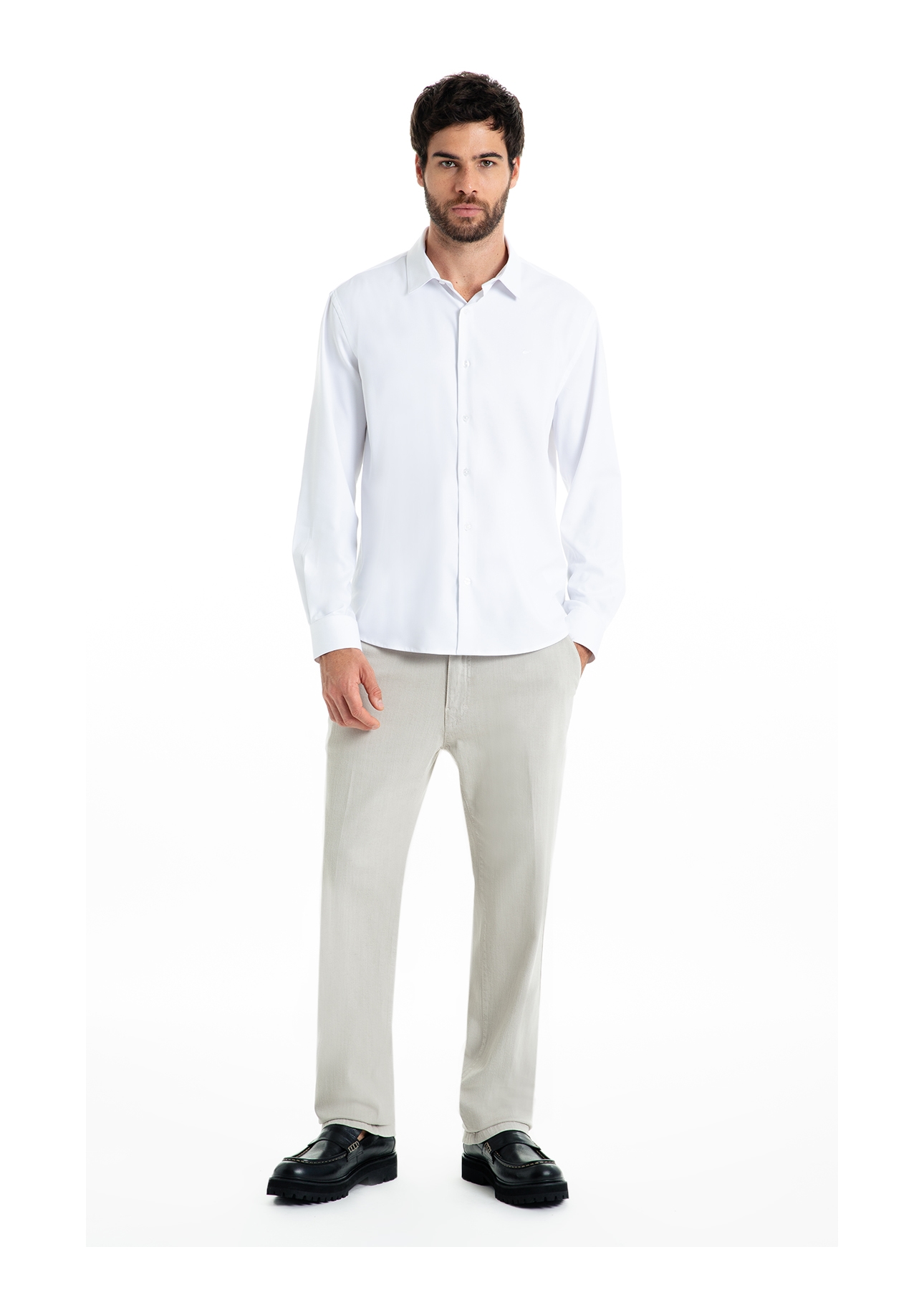 Camisa Tech Bambu Ld Slim Xangai Branco