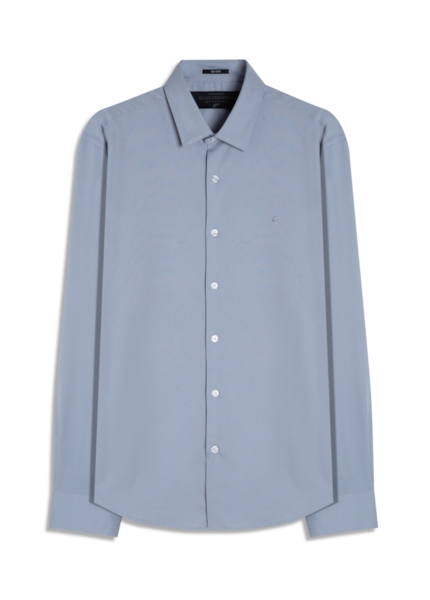 Camisa Tech Bambu Ld Slim Xangai Cinza Claro