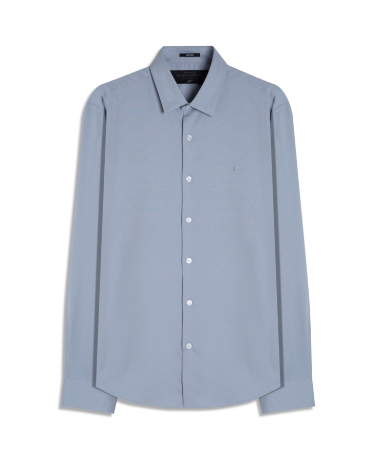 Camisa Tech Bambu Ld Slim Xangai Cinza Claro