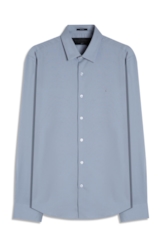 Camisa Tech Bambu Ld Slim Xangai Cinza Claro