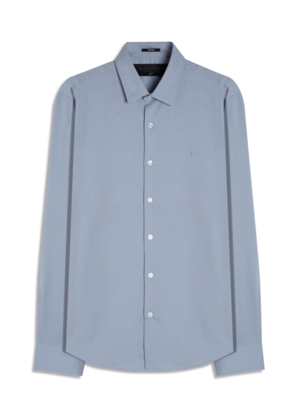 Camisa Tech Bambu Ld Slim Xangai Cinza Claro