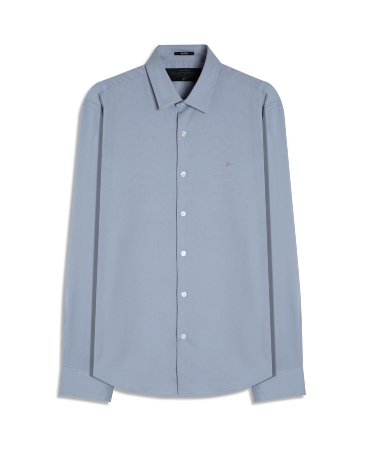 Camisa Tech Bambu Ld Slim Xangai Cinza Claro