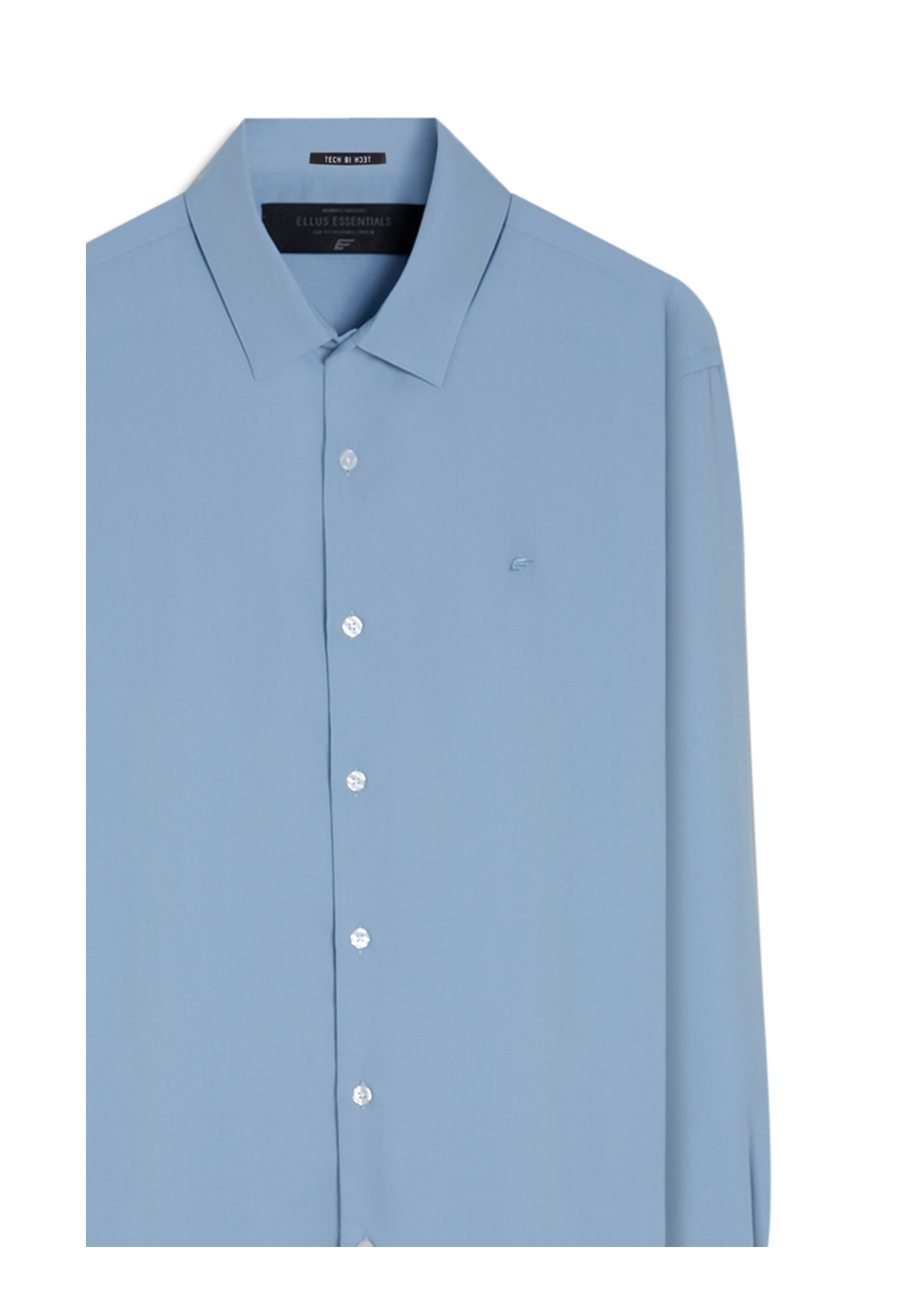 Camisa Tech Bambu Slim Xangai Azul Pervante