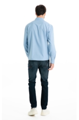 Camisa Tech Bambu Slim Xangai Azul Pervante