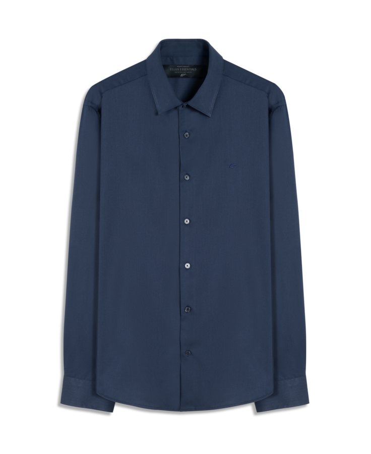 Camisa Tech Bambu Slim Xangai Dark Navy