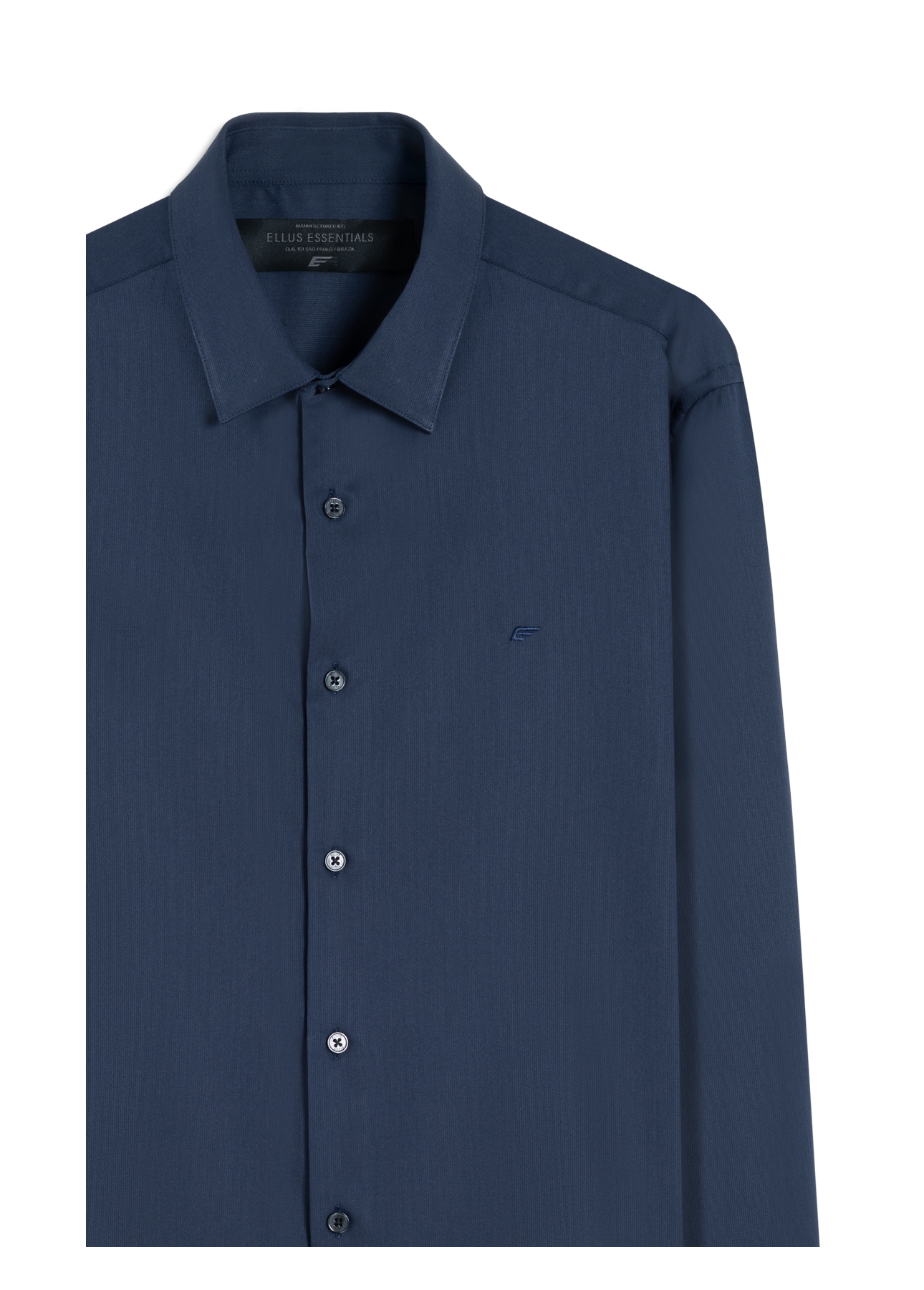 Camisa Tech Bambu Slim Xangai Dark Navy