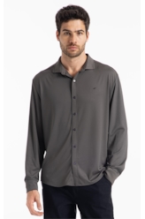 Camisa Tech Blend Allen Slim Xangai Floresta
