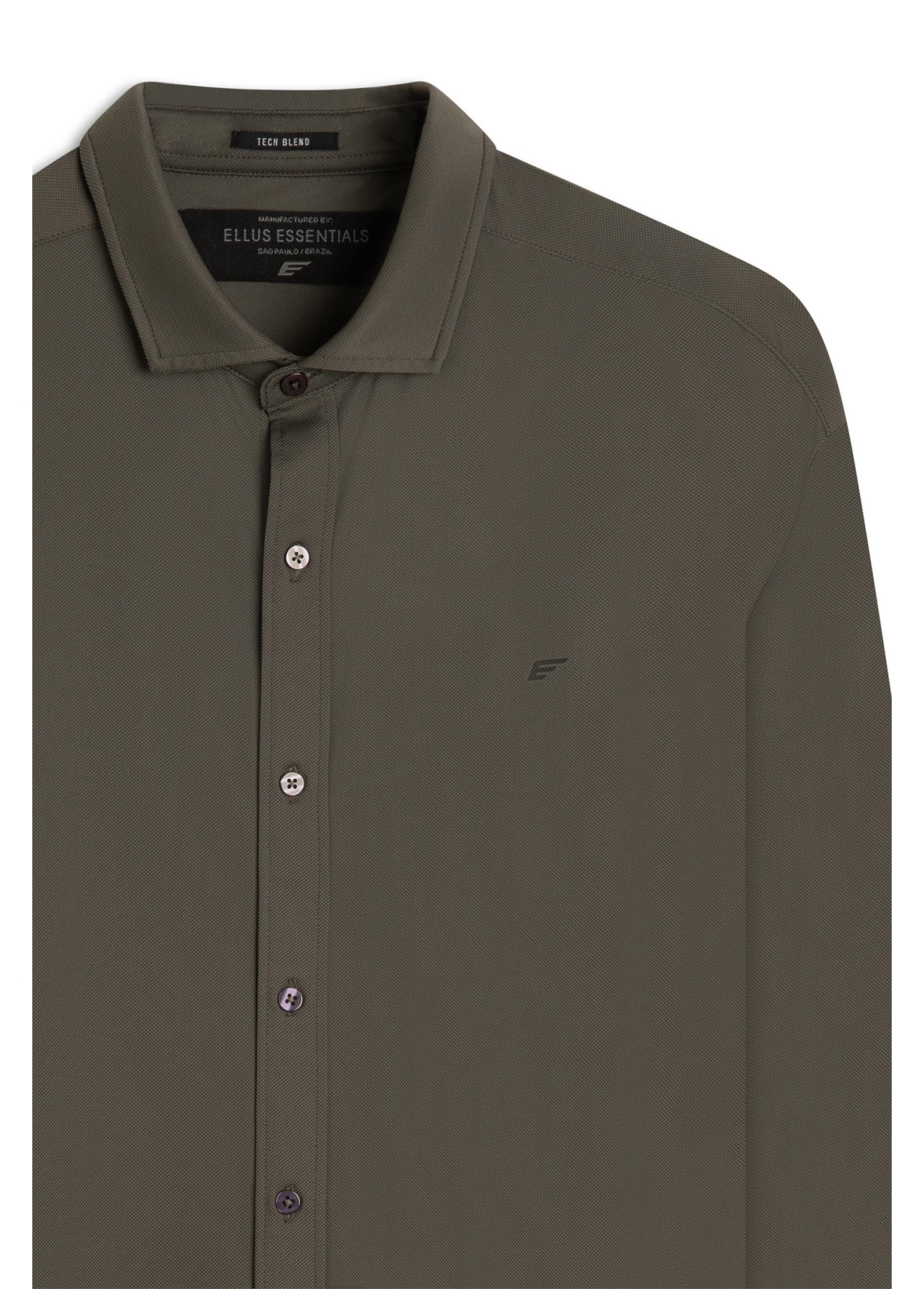 Camisa Tech Blend Allen Slim Xangai Floresta