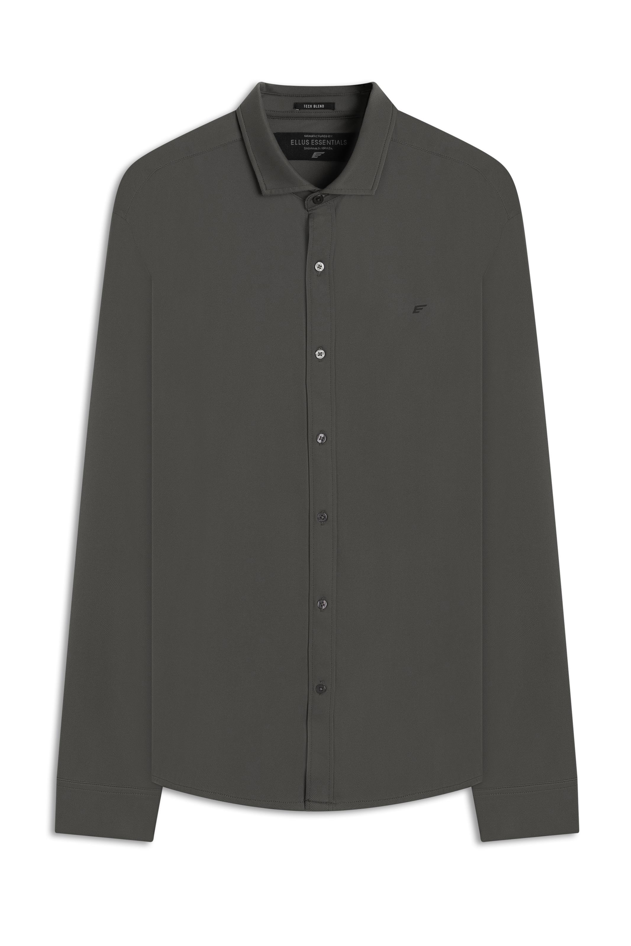 Camisa Tech Blend Allen Slim Xangai Floresta