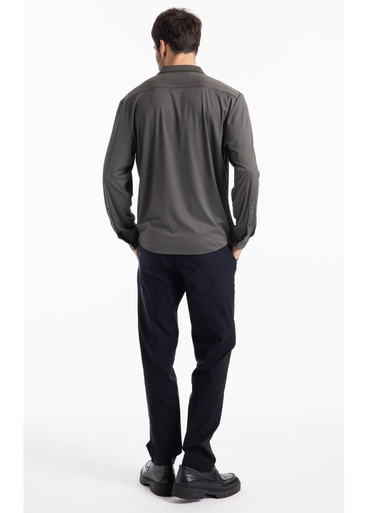 Camisa Tech Blend Allen Slim Xangai Floresta
