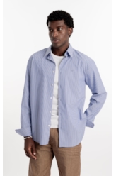 Camisa Tech Blend Bedford Classic Azul Bic