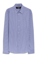 Camisa Tech Blend Bedford Classic Azul Bic