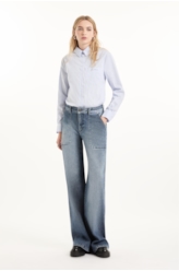 Camisa Tech Blend Helsinque Relaxed Azul Bic