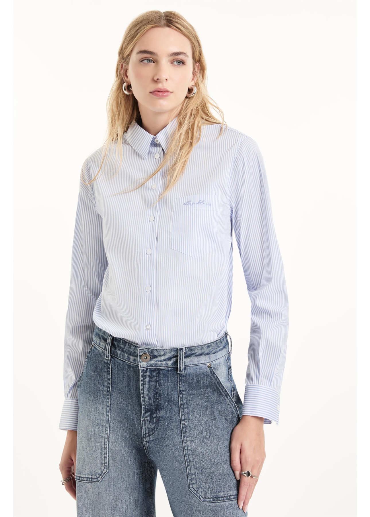 Camisa Tech Blend Helsinque Relaxed Azul Bic