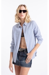 Camisa Tech Blend Ly Apus Classic Xangai Pkt Ml Azul Pervante