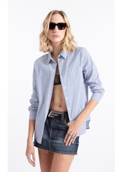 Camisa Tech Blend Ly Apus Classic Xangai Pkt Ml Azul Pervante