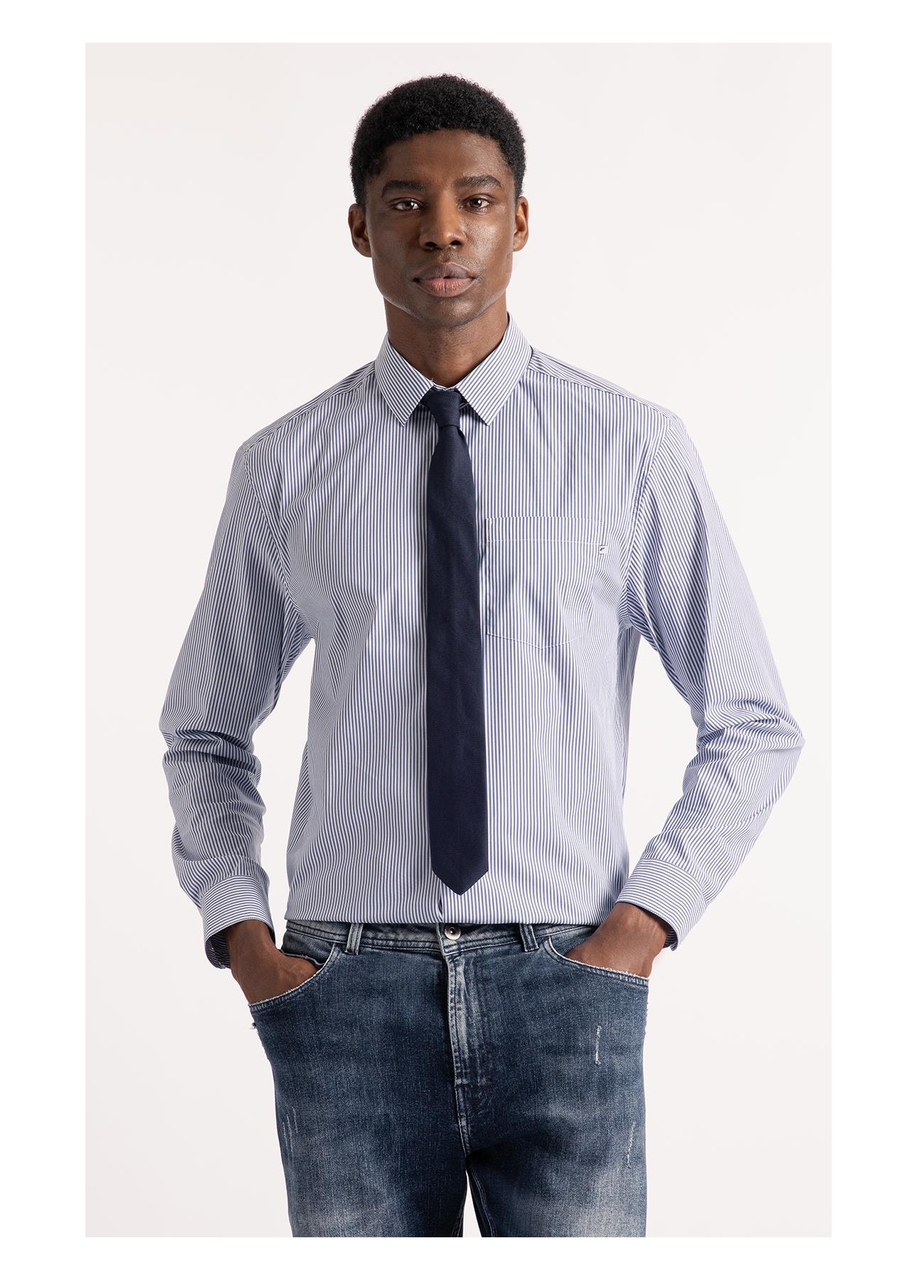 Camisa Tech Blend Ly Apus Xangai Azul Pervante