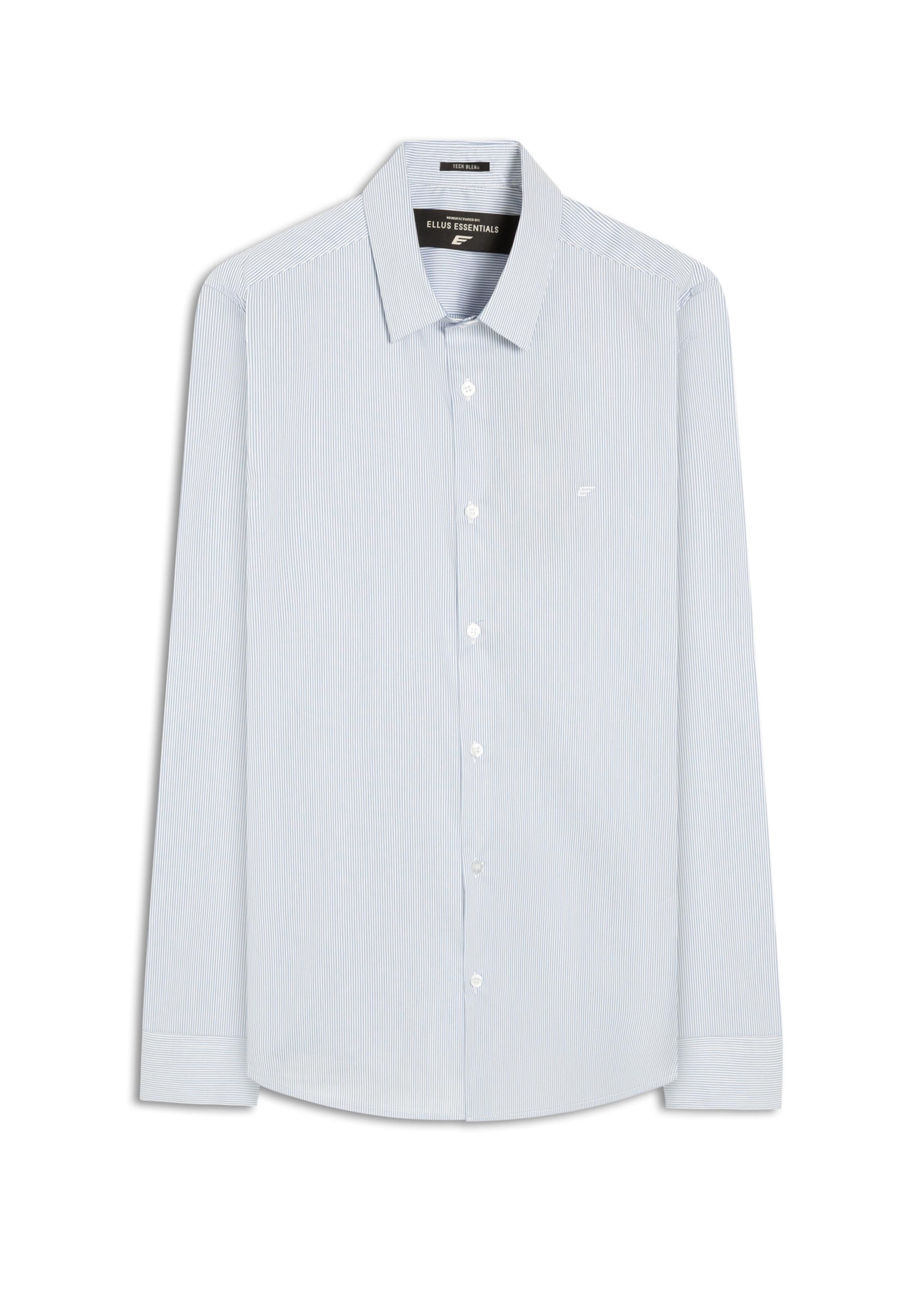 Camisa Tech Blend Ly Copenhage Slim Xangai Ml Azul Pervante