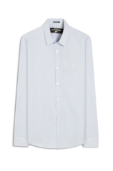 Camisa Tech Blend Ly Copenhage Slim Xangai Ml Azul Pervante