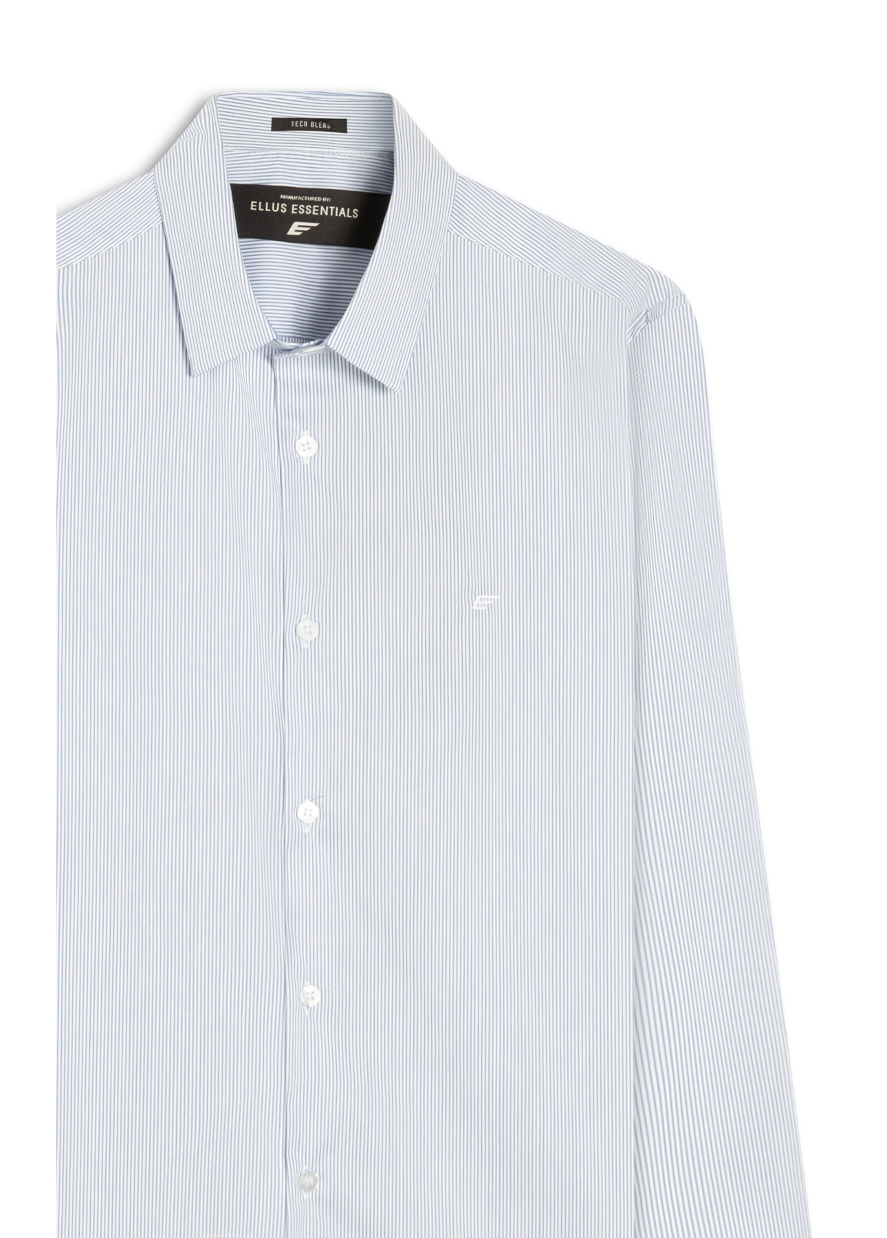 Camisa Tech Blend Ly Copenhage Slim Xangai Ml Azul Pervante