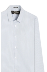 Camisa Tech Blend Ly Copenhage Slim Xangai Ml Azul Pervante