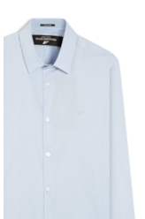 Camisa Tech Blend Ly Leonardo Slim Xangai Ml Azul Bic