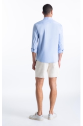 Camisa Tech Blend Ly Leonardo Slim Xangai Ml Azul Bic