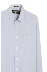 Camisa Tech Blend Ly Mission Slim Xangai Ml Marinho