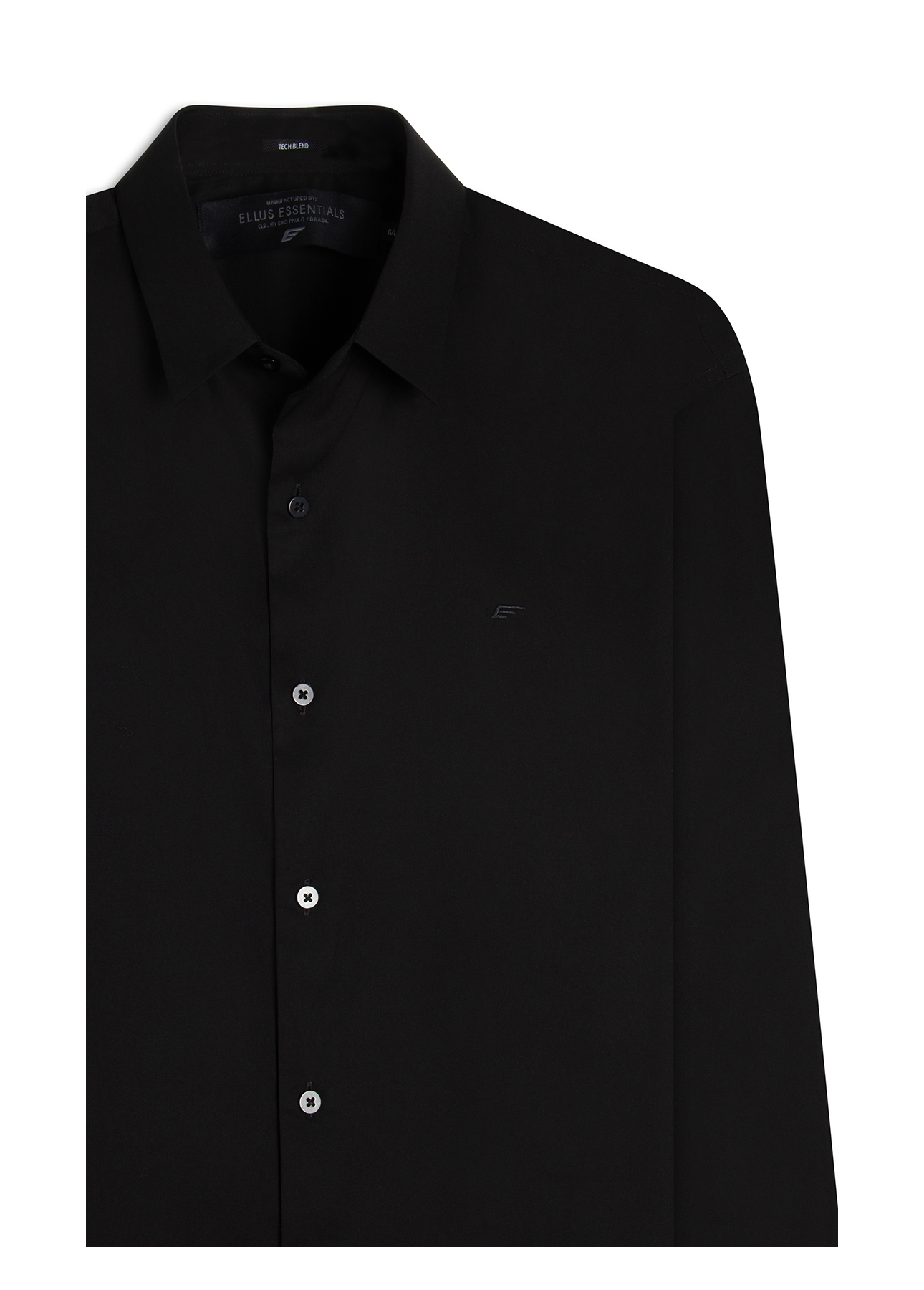 Camisa Tech Blend Ly Nylon Slim Preto
