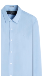 Camisa Tech Blend Ly Nylon Slim St Azul Claro