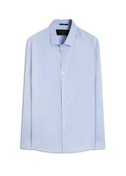 Camisa Tech Blend Ly Talin Slim Azul Chofer