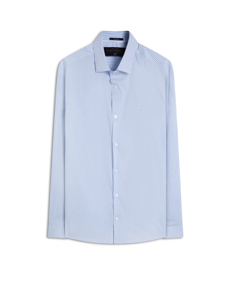 Camisa Tech Blend Ly Talin Slim Azul Chofer