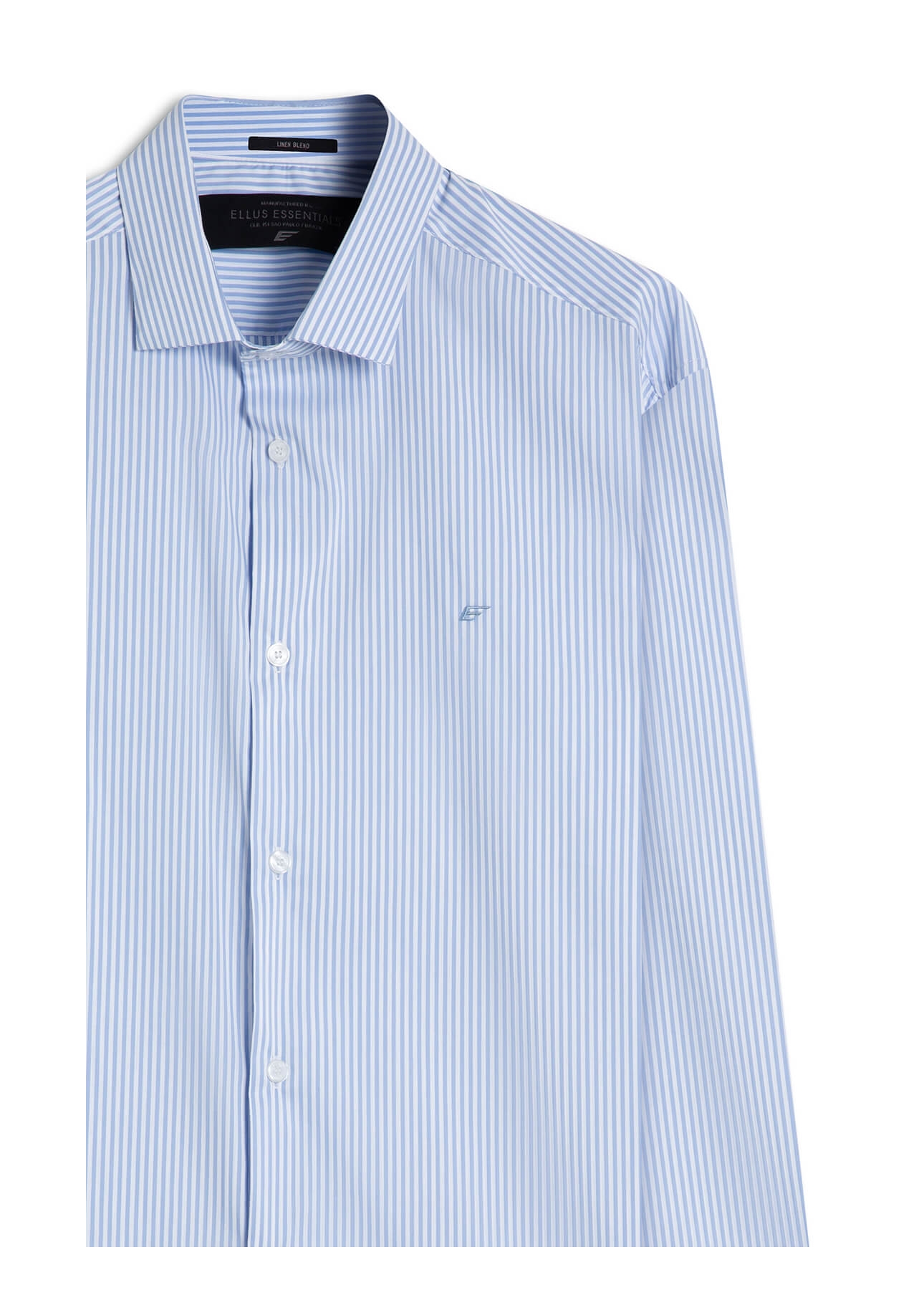 Camisa Tech Blend Ly Talin Slim Azul Chofer