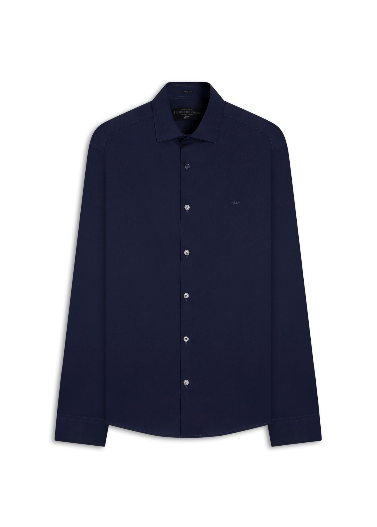 Camisa Tech Blend Nylon Slim New Italian Dark Navy