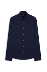 Camisa Tech Blend Nylon Slim New Italian Dark Navy